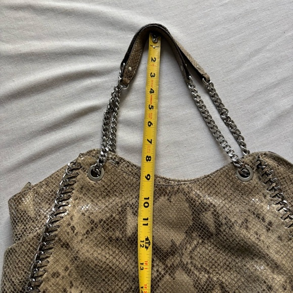 Michael Kors Jet Set Chain Faux Snakeskin Shoulder Tote - Picture 11 of 11